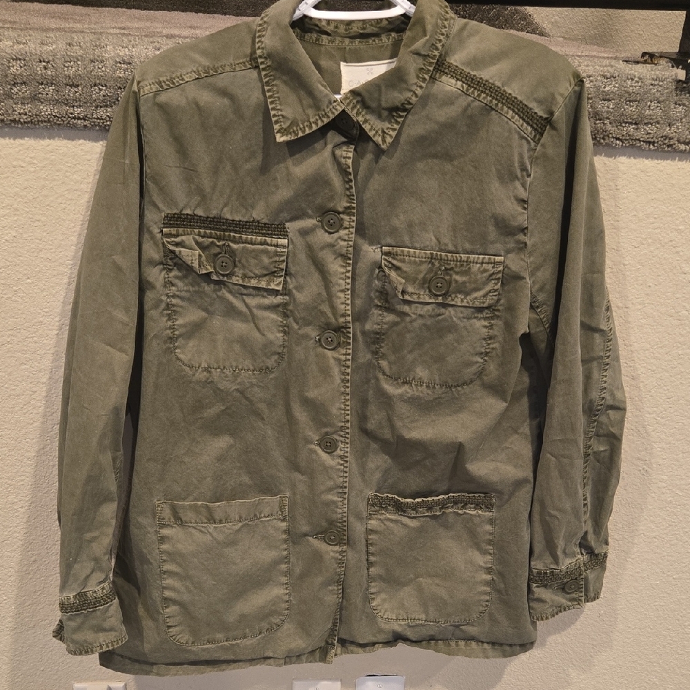 Caslon Olive Utility Jacket for Women